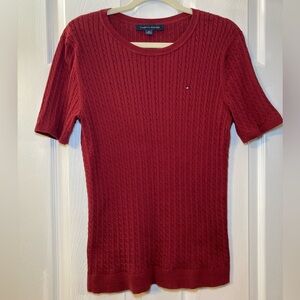 Like New Tommy Hilfiger Red Crew Neck Sweater Women's Size Large